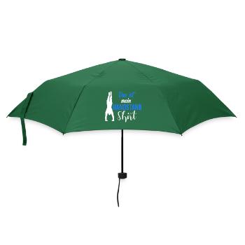 Handstand Zitat Gymnastik Turnerinnen Turnen - Regenschirm (klein) - Flaschengrün - Vorne