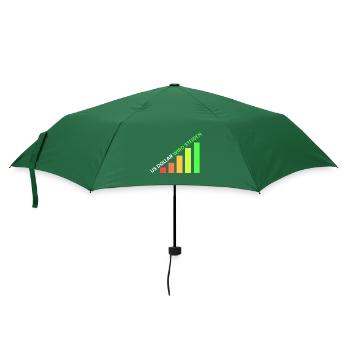 US Dollar wird steigen - Regenschirm (klein) - Flaschengrün - Vorne