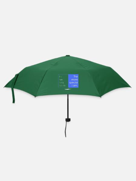 Je besonderer ich bin - Regenschirm (klein) - Flaschengrün