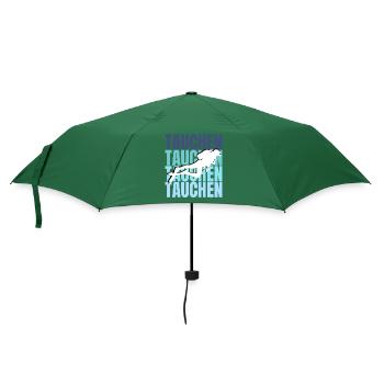 Tauchabenteuer: Tiefen erkunden, Freiheit erleben - Regenschirm (klein) - Flaschengrün - Vorne