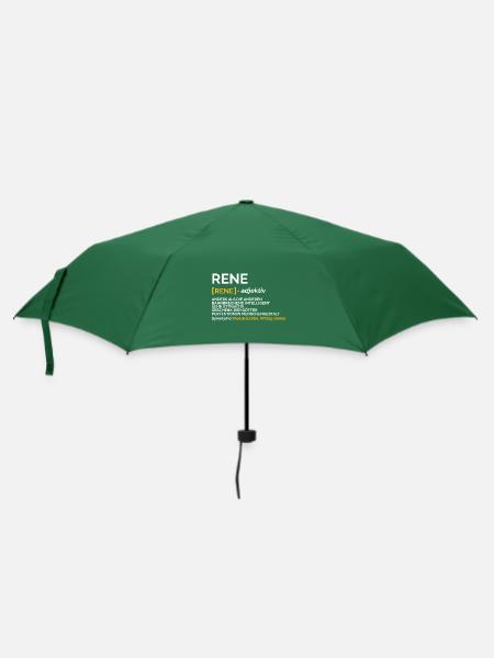 Rene - Regenschirm (klein) - Flaschengrün