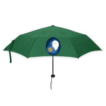 Geist mit Laterne - Regenschirm (klein) - Flaschengrün - Vorne