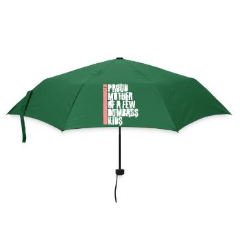 Stolze Mutter Von Ein Dummen Kindern Lustige Mütter - Regenschirm (klein) - Flaschengrün - Vorne