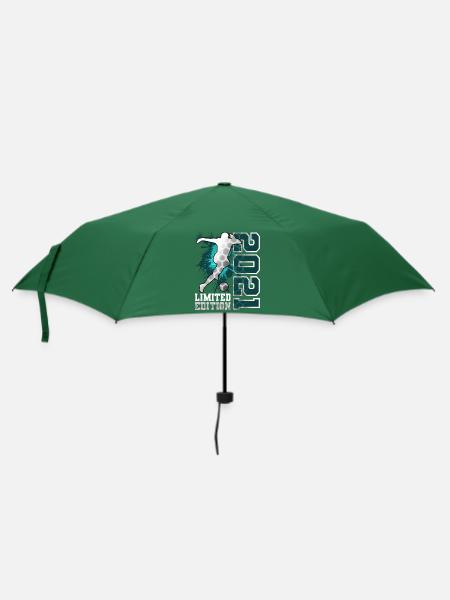 2021 Fußball Limited Edition Geburtstag - Regenschirm (klein) - Flaschengrün
