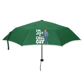 I'm just a Chill Guy Meme - Regenschirm (klein) - Flaschengrün - Vorne