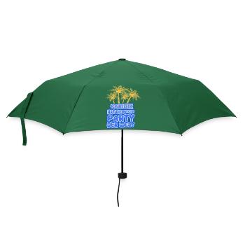 Urlaub Karibik - Regenschirm (klein) - Flaschengrün - Vorne