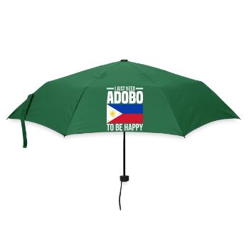 Philippinen Flagge - Regenschirm (klein) - Flaschengrün - Vorne