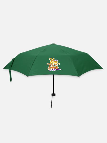 New york - Regenschirm (klein) - Flaschengrün