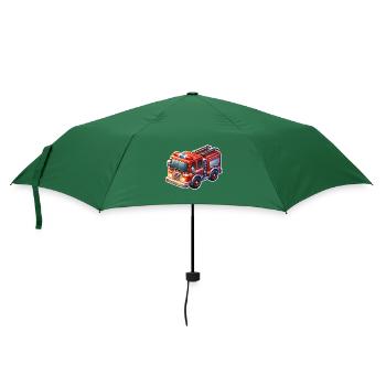 Feuerwehr - Regenschirm (klein) - Flaschengrün - Vorne