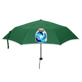 Platz in einem Glas - Regenschirm (klein) - Flaschengrün - Vorne