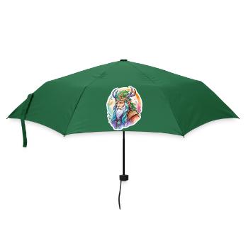 Druide Wasserfarben - Regenschirm (klein) - Flaschengrün - Vorne