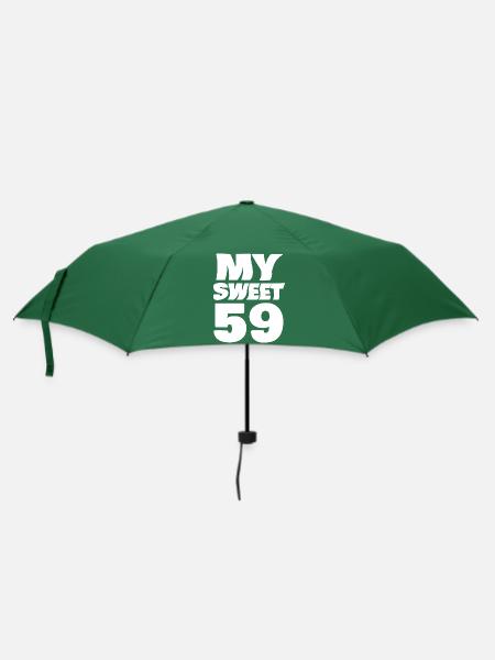 Sweet 59 - Regenschirm (klein) - Flaschengrün