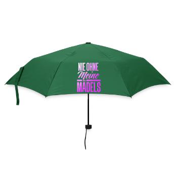 NIE OHNE MEINE MÄDELS - Regenschirm (klein) - Flaschengrün - Vorne