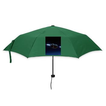 Raumschiff - Regenschirm (klein) - Flaschengrün - Vorne