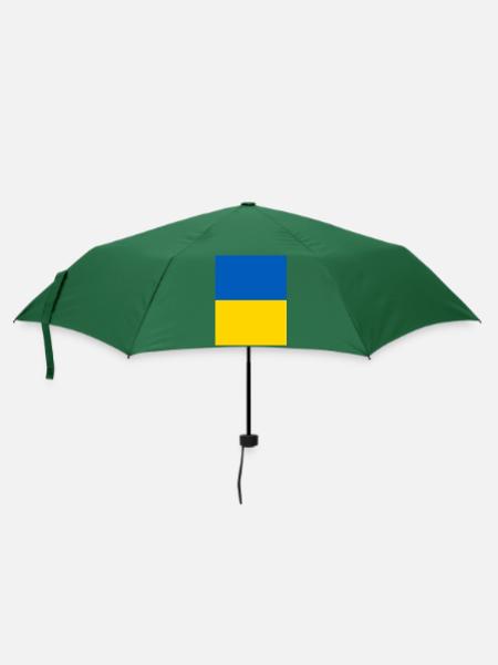 Ukraine - Regenschirm (klein) - Flaschengrün