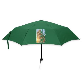 Rom Rome Italien Stadt Skyline Heimat Liebe - Regenschirm (klein) - Flaschengrün - Vorne