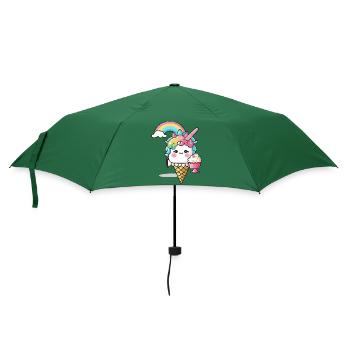 Einhorn der Sonne - Strahlen Sie wie die Sonne - Regenschirm (klein) - Flaschengrün - Vorne