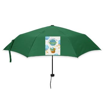 Ich hab dich sooo lieb Elefanten - Regenschirm (klein) - Flaschengrün - Vorne
