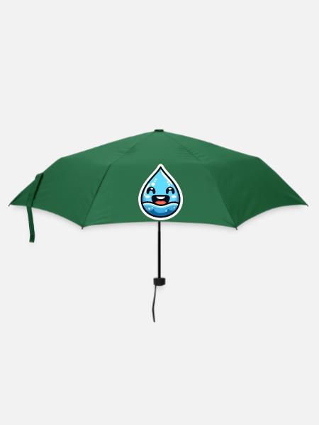 Wasser lächelt auf dem Meer - Regenschirm (klein) - Flaschengrün