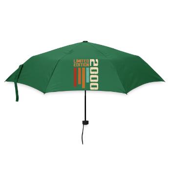 Vintage 2000 Geburtstagsgeschenk 2000 Retro 2000 - Regenschirm (klein) - Flaschengrün - Vorne