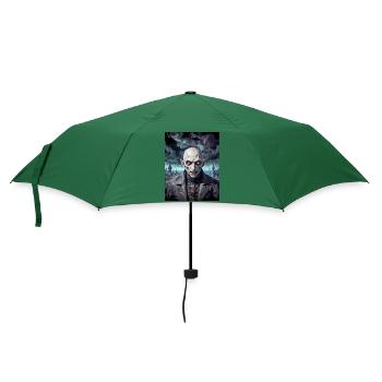 Vampir Nosferatu Monster düster Horror gruselig - Regenschirm (klein) - Flaschengrün - Vorne