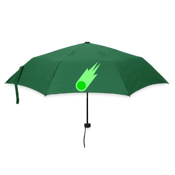 Grüner Komet Astronomie Astronom Geschenk - Regenschirm (klein) - Flaschengrün - Vorne