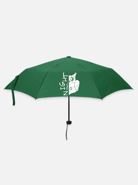 Nachteule - Regenschirm (klein) - Flaschengrün