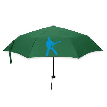 Konzert Party Gitarrist Elektrogitarre - Regenschirm (klein) - Flaschengrün - Vorne