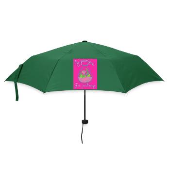 JE PEUX PAS,PRINTEMPS,JARDINAGE,RETRAITE,PRINTEMPS - Parapluie standard - vert bouteille - Devant