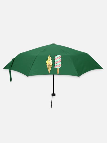 Eis - Regenschirm (klein) - Flaschengrün