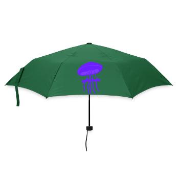 Schöne Quallen - Regenschirm (klein) - Flaschengrün - Vorne