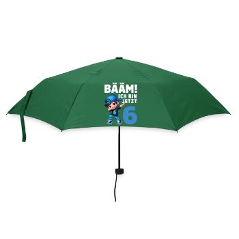 BÄÄM! Ich bin jetzt 6 - Regenschirm (klein) - Flaschengrün - Vorne