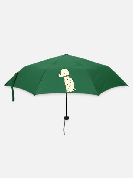 dalmatiner hund - Regenschirm (klein) - Flaschengrün