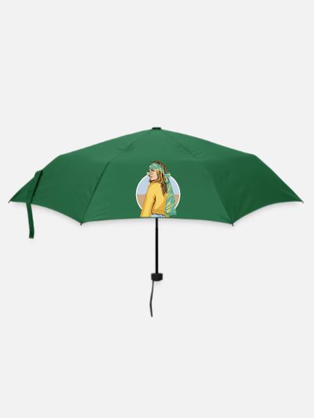 Reisend - Regenschirm (klein) - Flaschengrün