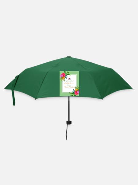 EINLADUNG ZU EHREN DER HOCHZEIT - Regenschirm (klein) - Flaschengrün