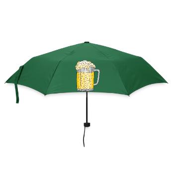 Becher - Regenschirm (klein) - Flaschengrün - Vorne
