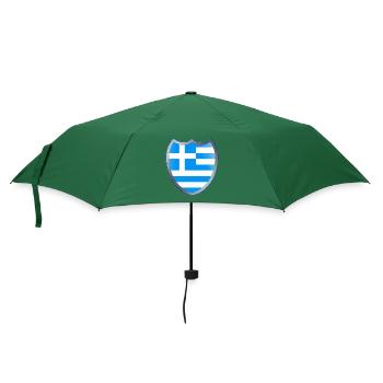 Greece (Griechenland_Wappen) - Regenschirm (klein) - Flaschengrün - Vorne