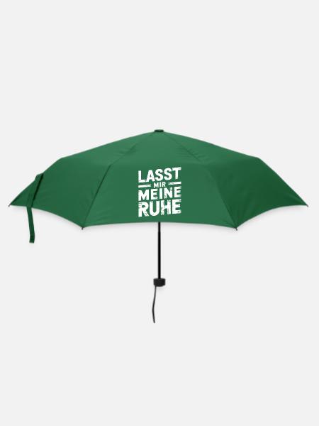 Lasst mir meine Ruhe - einfach in Ruhe lassen - Regenschirm (klein) - Flaschengrün
