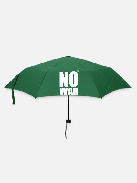 No war - Regenschirm (klein) - Flaschengrün