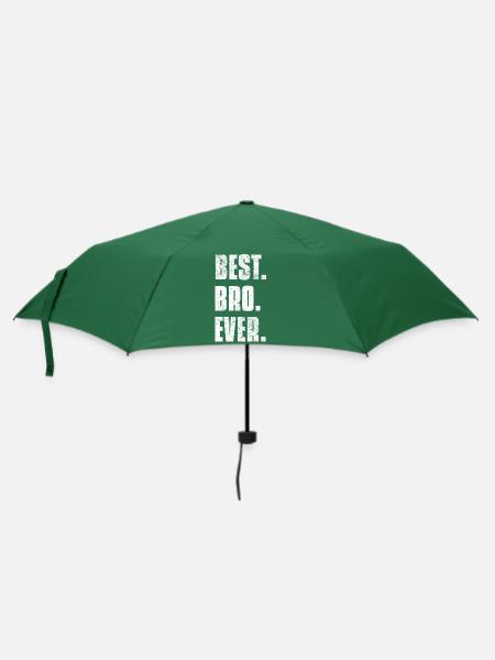 Bruder - Bester Bruder - Regenschirm (klein) - Flaschengrün