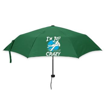 Im Just Plane Crazy - Regenschirm (klein) - Flaschengrün - Vorne