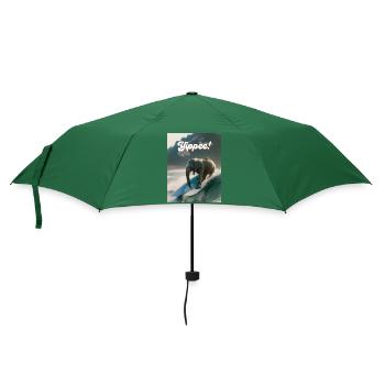 Hurra! - Regenschirm (klein) - Flaschengrün - Vorne