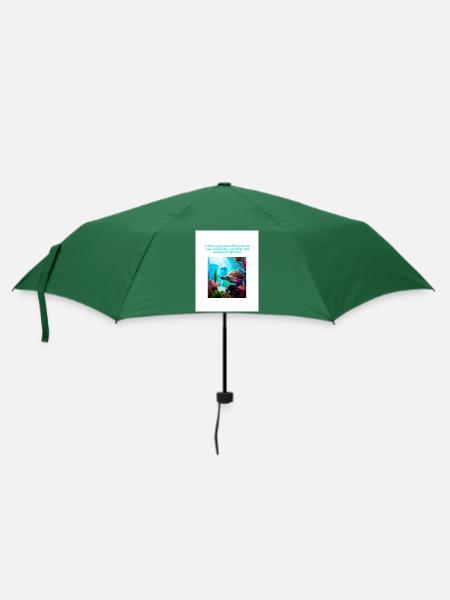Traum-Schildkröten - Regenschirm (klein) - Flaschengrün