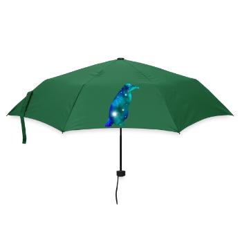 Galaxy Penguin - Regenschirm (klein) - Flaschengrün - Vorne