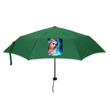 beautiful woman - Regenschirm (klein) - Flaschengrün - Vorne