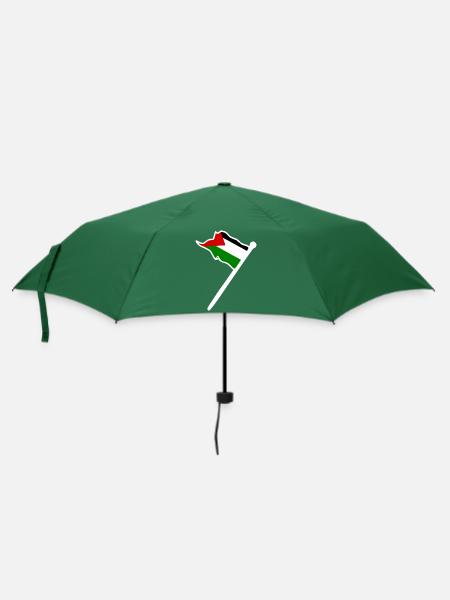Free palestine - Regenschirm (klein) - Flaschengrün