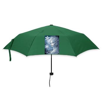 Kalte Schönheit - Regenschirm (klein) - Flaschengrün - Vorne