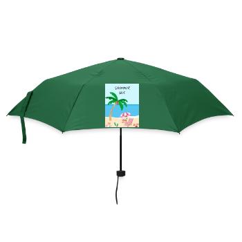Summer Love - Regenschirm (klein) - Flaschengrün - Vorne