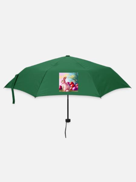 Bezaubernde Ostern - Regenschirm (klein) - Flaschengrün