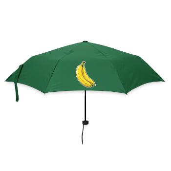 Bananen duo - Regenschirm (klein) - Flaschengrün - Vorne